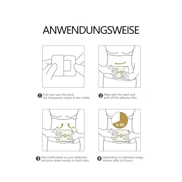 30 PièCes Patchs Minceur, Amincissant Ventre Pour Perte De Poids Slim Patch, BrûLeur De Graisse Naturel Abdominales, Réductio