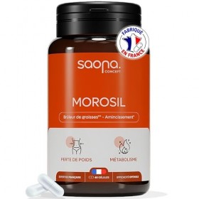 Brûleur de Graisse Puissant | Morosil® 400 mg, Kola, Zinc, Vitamine C | Perte de Poids Rapide et Efficace | Minceur Homme & F