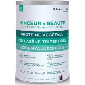 GRANIONS Collagene Marin Proteine Vegetale - Minceur & Beauté - Collagene Marin, Acide hyaluronique, Zinc, Vitamine C, Vitami