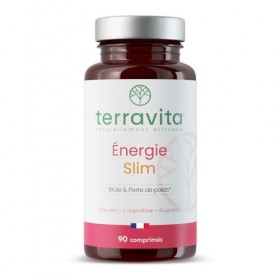 ENERGIE SLIM Femme | Draineur Minceur Puissant | Cure 30 Jours | L-Carnitine + Thé Vert + Guarana + Ginkgo | Déstocke et Drai