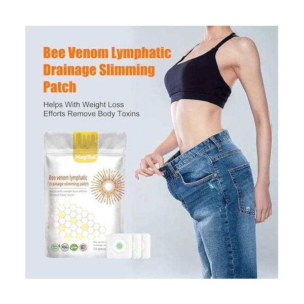 Lot de 10 Patchs Minceur, Patchs Amincissants, Slim Patch, Autocollants de Perte, Poids Patch Anti-cellulite, pour Perdre du 