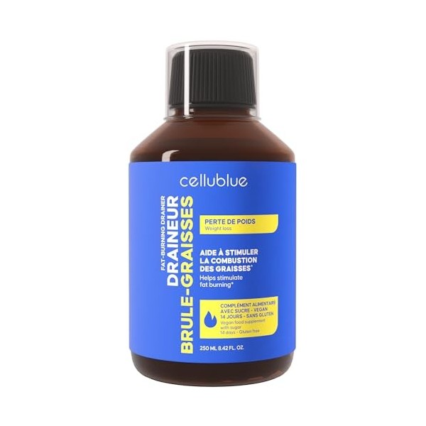 Cellublue Draineur Brûle-Graisses – Formule ultra-concentrée innovante – Marque experte depuis 12 Ans – Cure intensive de 15 