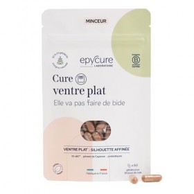 EPYCURE - Cure Ventre Plat - Réduction des Graisses Abdominales, Ballonnements, Silhouette Affinée - 100% Naturel - Pépins de