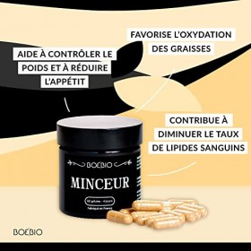 Minceur Bio - Gamme Spa - Diurétique Perte de Poids Brûle Graisse Digestion - Nopal, Guarana, Artichaut et Maté - Fabriqué en