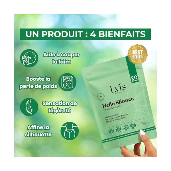 Thé Minceur Pour Perte de Poids Rapide I Detox Minceur Puissant et Rapide I Maigrir Rapidement Efficacement I Boisson Minceur