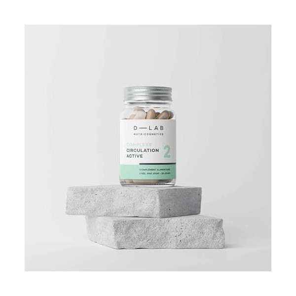 D-LAB |Complexe Circulation Active | Cure 28 Jours | Vigne Rouge, Marron d’Inde, Ortie et Guarana | Circulation Sanguine, Jam