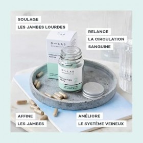 D-LAB |Complexe Circulation Active | Cure 28 Jours | Vigne Rouge, Marron d’Inde, Ortie et Guarana | Circulation Sanguine, Jam