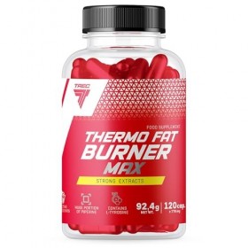Brûleur de graisse thermique Max 120 comprimés Trec, améliore le métabolisme des calories et des graisses, complexe thermogèn