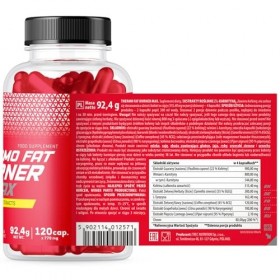 Brûleur de graisse thermique Max 120 comprimés Trec, améliore le métabolisme des calories et des graisses, complexe thermogèn