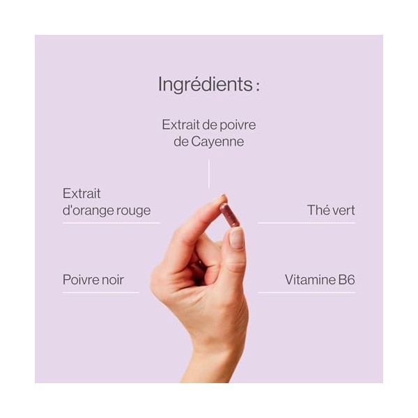 Morosil gélules avec thé vert, vitamine C, vitamine B6, poivre de Cayenne et caféine - 90 gélules, 3 mois dapprovisionnement