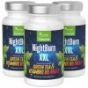 Extrait de thé vert décaféiné de première qualité, vitamine B6, vitamine C - Capsules brûle-graisse de 90 jours - Nightburn X...