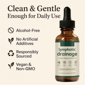 Lot de 3 gouttes de drainage lymphatique pour lymphorie, gouttes de bien-être lymphatique, soutien du système lymphatique, ra