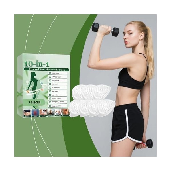 Moringa Berberine Nano Patch Moringa, Pansement Nano Aiguille Ingrédients Naturels, Raffermir Peau, Facile à Appliquer, Idéal...