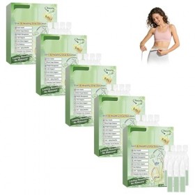 Paquet de 5 Boîtes Moringa Gouttes Minceurs 8 en 1, moringa x berberine patch, Stimule Métabolisme, Gouttes Minceur Naturelle...