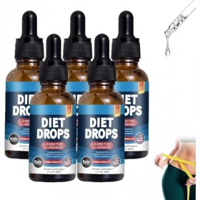 Vitaburn Gouttes pour le bien-être et le soutien du métabolisme, gouttes amincissantes Vitaburn pour la perte de poids, ingré