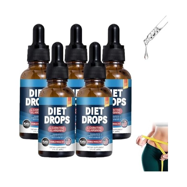 Vitaburn Gouttes pour le bien-être et le soutien du métabolisme, gouttes amincissantes Vitaburn pour la perte de poids, ingré