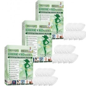 Beslimtop Moringa & Berbérine Patch 10 en 1 - Technologie Nano et Ingrédients Naturels, Facile à Appliquer, Invisible Sous le...