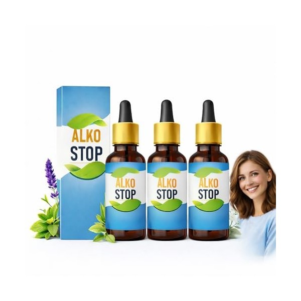 ALKO STOP Gouttes Équilibre Végétal, Soutien Quotidien à base de Plantes pour une Concentration et un Calme optimaux lors des...