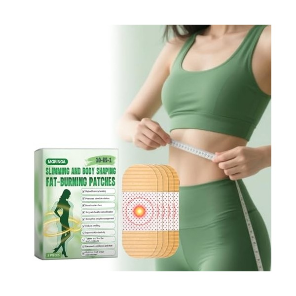 Belly Patch Autocollants Abdomen Naturels et Respirants | Patch Minceur Perte de Poidspour la Brûlure de Graisse et la Mise e...