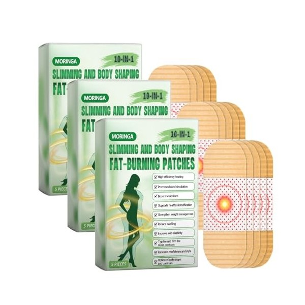 Belly Patch Autocollants Abdomen Naturels et Respirants | Patch Minceur Perte de Poidspour la Brûlure de Graisse et la Mise e...