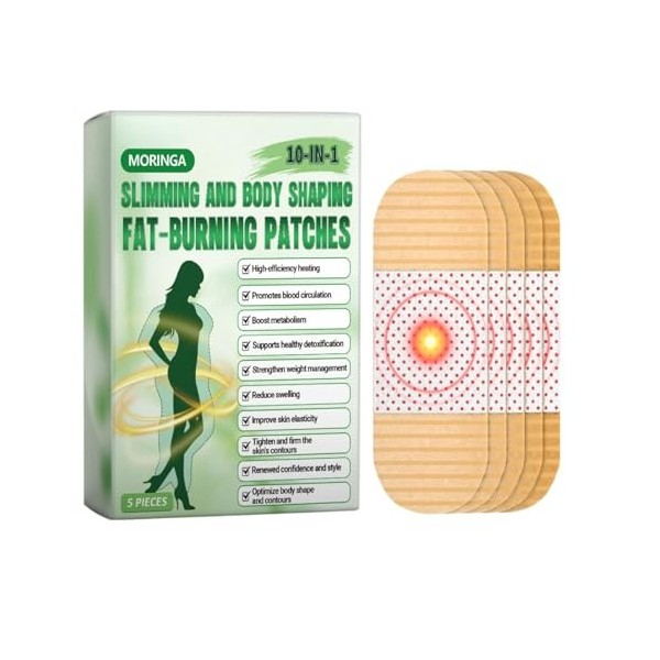 Belly Patch Autocollants Abdomen Naturels et Respirants | Patch Minceur Perte de Poidspour la Brûlure de Graisse et la Mise e...