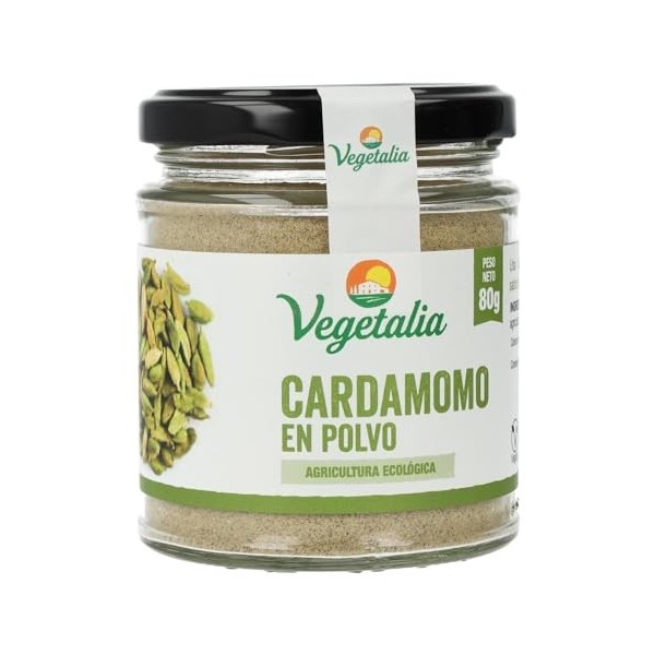 VEGETALIA CARDAMOMO en polvo 80gr. BIO – peut être utilisé régulièrement selon les besoins individuels, produit spécialisé po