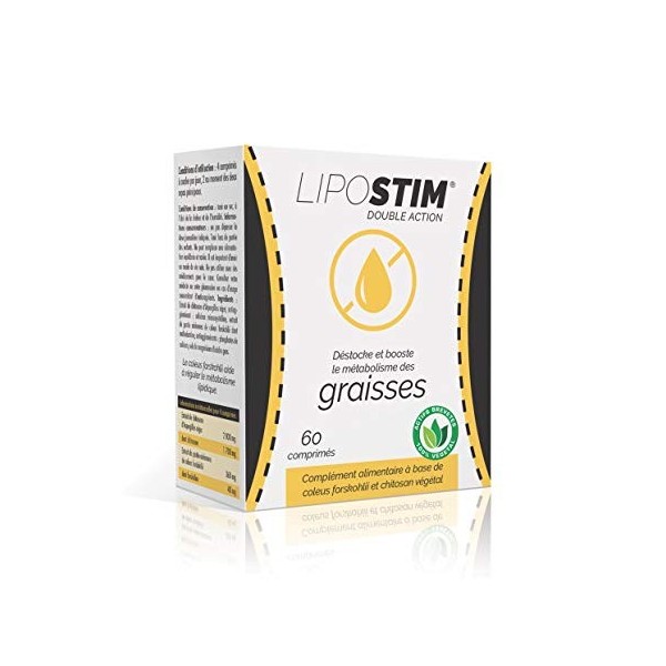 LipoStim Double Action - Innovation perte de poids, puissant brûleur et capteur de graisse ! Une puissante association d’acti