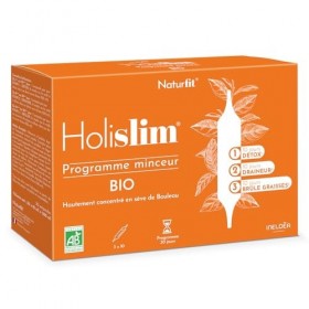 NATURFIT - Holislim® - Programme minceur BIO - Complément alimentaire aux plantes - Sève de Bouleau, Pissenlit, Thé vert, Gua