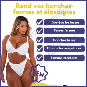 3 DAYS HIP and Big BUTT, Complément Alimentaire pour Augmenter les Fesses et Hanches, 2 boites