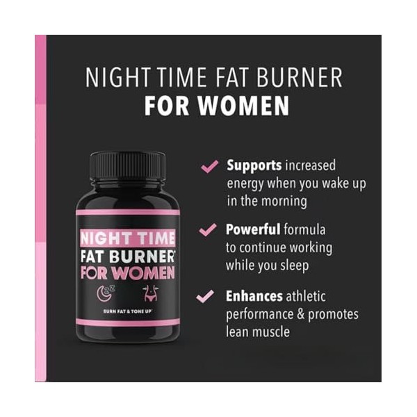 Santé et bien-être, Capsules de nuit pour femmes, Brûleurs de graisse avancés pour perte de poids pour femmes