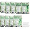 Moringa Patchs Minceurs 10 en 1, Patch Nano Microneedle Minceur, Ingrédients Naturels, Facile à Appliquer, Invisible Sous les...