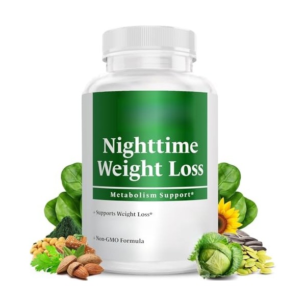 Soutien métabolique pour la perte de poids nocturne : favorise la combustion des graisses pendant le sommeil, la suppression 