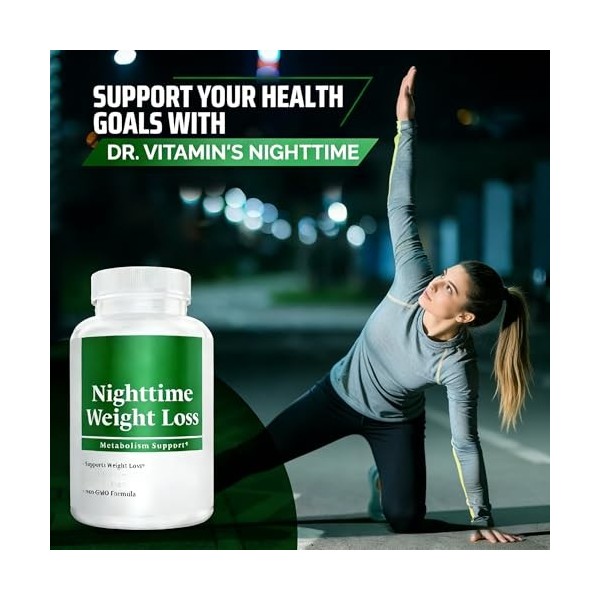 Soutien métabolique pour la perte de poids nocturne : favorise la combustion des graisses pendant le sommeil, la suppression 