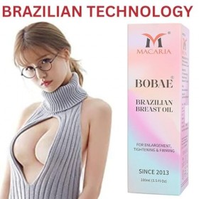 Bobae Brazilian Breast Oil- Natural Breast Enlargement Fast Growth |Tightening Formula Breast Oil for Firming, Lifting, and B