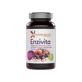 ENZIVITA 30cap. – recommandé en complément d’une alimentation équilibrée, complément complet proposé en gélules pratiques, bo