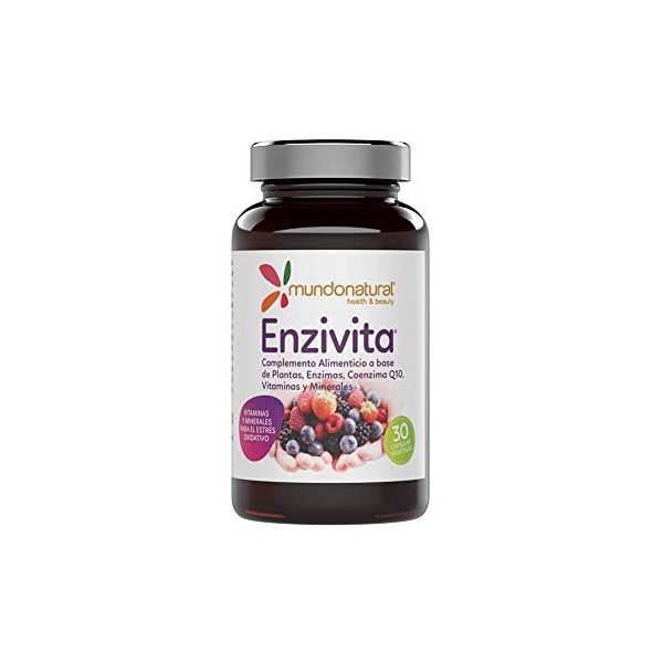 ENZIVITA 30cap. – recommandé en complément d’une alimentation équilibrée, complément complet proposé en gélules pratiques, bo