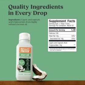 Bulletproof - Upgraded MCT Oil - 16oz single 16oz Now called XCT Oil by BulletProof