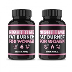 Générique Compléments brûleurs de Graisse Nocturnes, Formule de Perte de Poids Premium pour Femmes,2Pcs Brûleurs de graisse