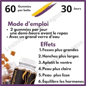 Hip Enlargement, gummies. Formule concentrée pour plus deffets. Envoi de France rapide