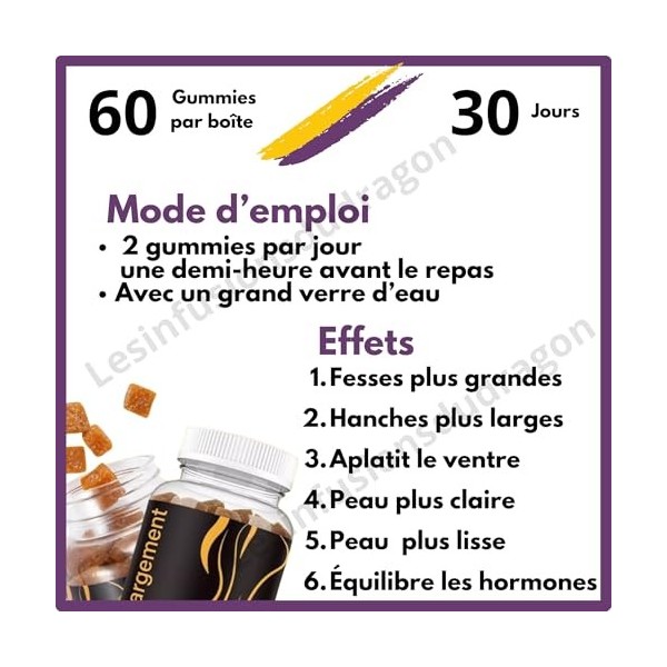 Hip Enlargement, gummies. Formule concentrée pour plus deffets. Envoi de France rapide