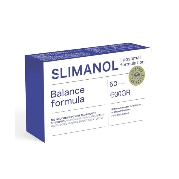 Slimanol Complément alimentaire pour le métabolisme des macronutriments | avec zinc, vinaigre de cidre, L-carnitine, 60 capsu