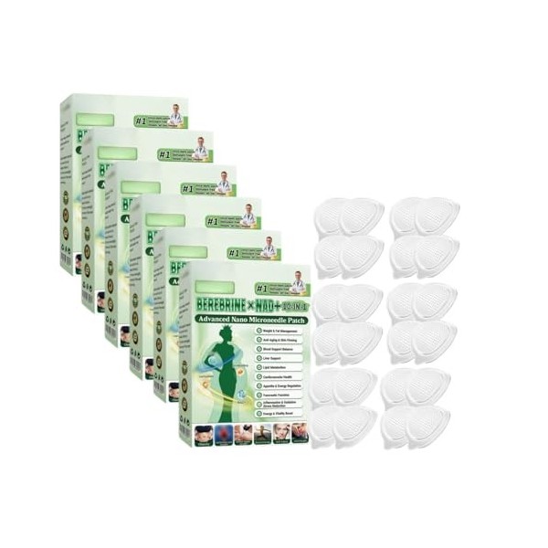 Moringa 10 en 1 Advanced Nano Microneedle, ingrédients naturels, patchs amincissants pour homme et femme,Une boîte de quatre ...