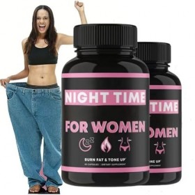 Formule De Nuit Pour Femmes, Favorise La Digestion Et Stimule Le Métabolisme - 60 unités,2 pcs Brûleurs de graisse