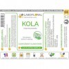 Kola noix Labofloral 300 gélules dosées à 280 mg - Complément alimentaire - Toniqu, fatigue, brûle-graisse- minceur - Fabriqu