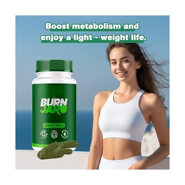 Burn Jaro Pro, nettoie et détoxifie, brûle rapidement les graisses, soutien au métabolisme pour les femmes et les hommes | Mé