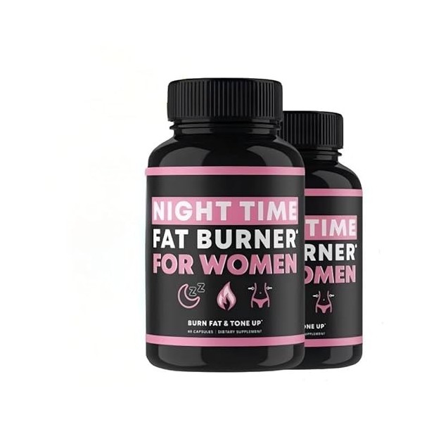 Formule avancée nocturne, brûleur de graisse nocturne pour femmes – Formule avancée favorise le métabolisme et un sommeil cal