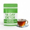 Thé brûlant les graisses aux herbes détox en 14 jours - Lisse la graisse du ventre, réduit lappétit, favorise une digestion 