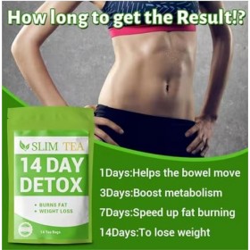 KLYso Thé Minceur, Sachets De Thé Détox Naturel for La Perte De Poids, Brûleur De Graisse Abdominale 3PCS 