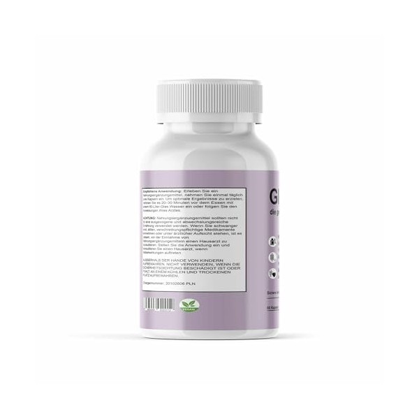 Glucofit Capsules - Avec extraits végétaux, minéraux et vitamines - Pour femmes et hommes - 60 gélules / Glucofit The Healthy
