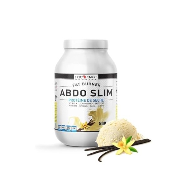ERIC FAVRE ABDO SLIM PROTÉINE DE SÈCHE VANILLE 1.5KG